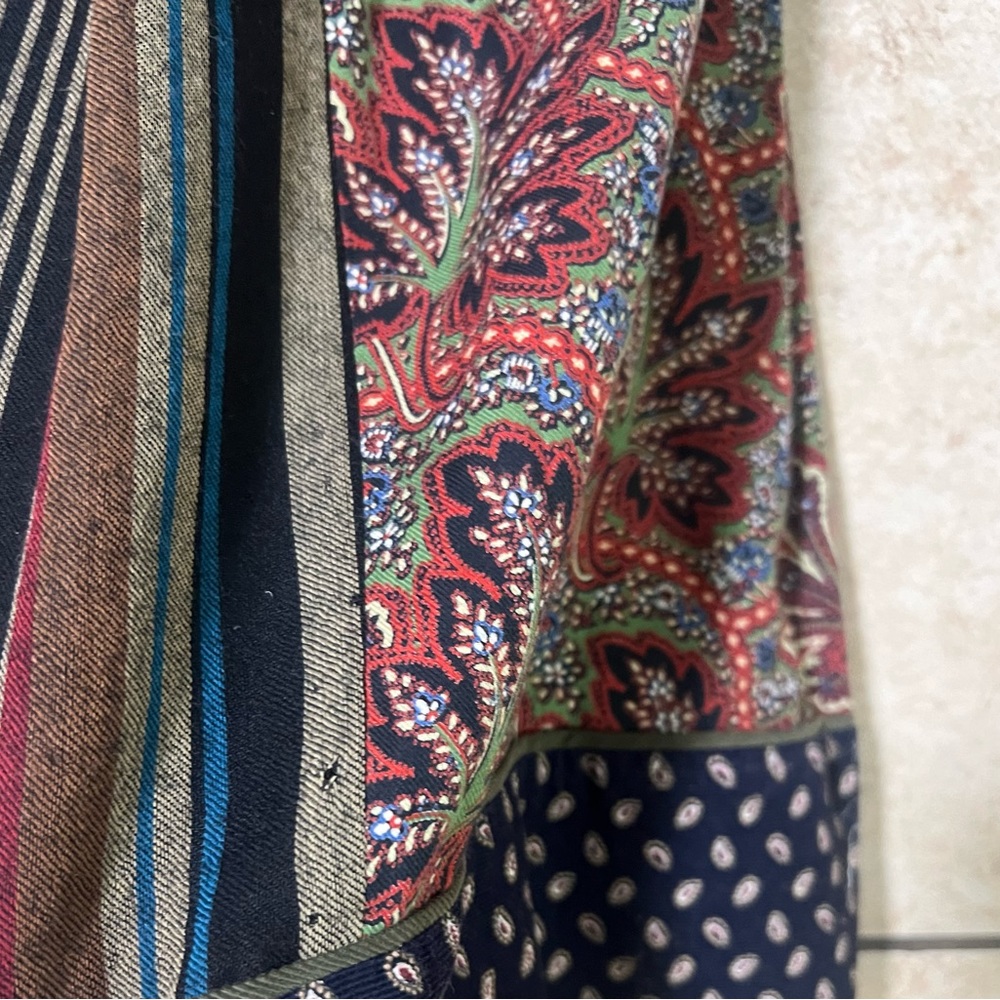 Kenzo rare vintage maxi flared boho hippie 90s wool skirt size S - Picture 7 of 14